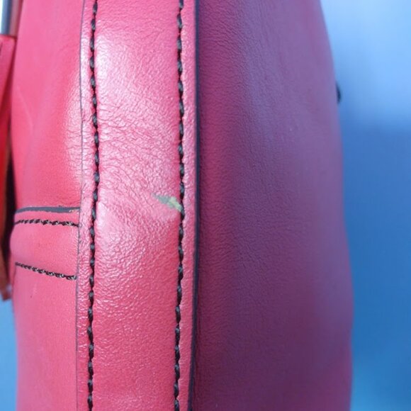 Etienne Aigner Smooth Leather Pink Hobo/Shoulder Bag Scottsdale Collection FLAWS - Picture 7 of 16